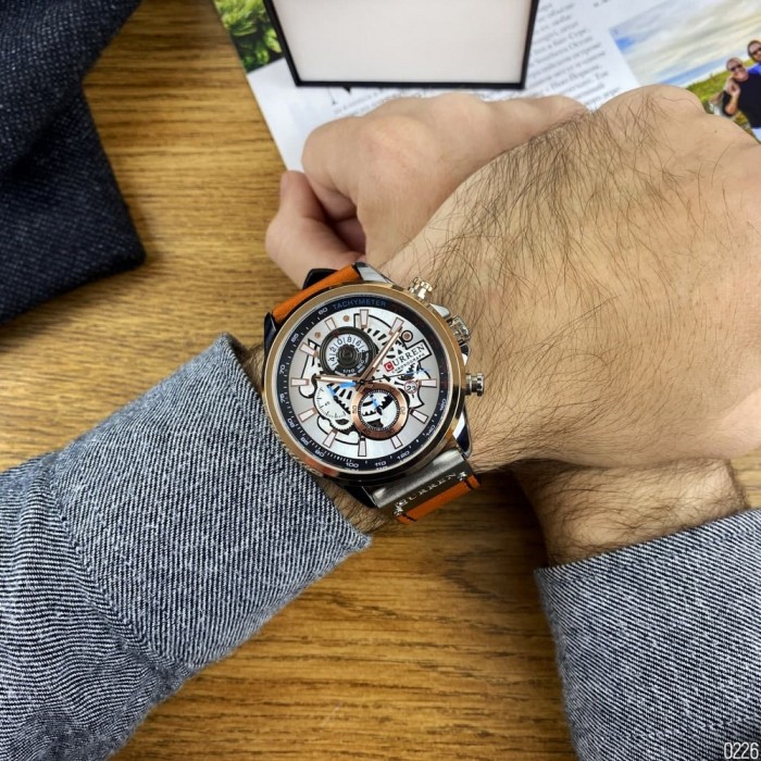 Curren 8380 Silver-Cuprum-Brown