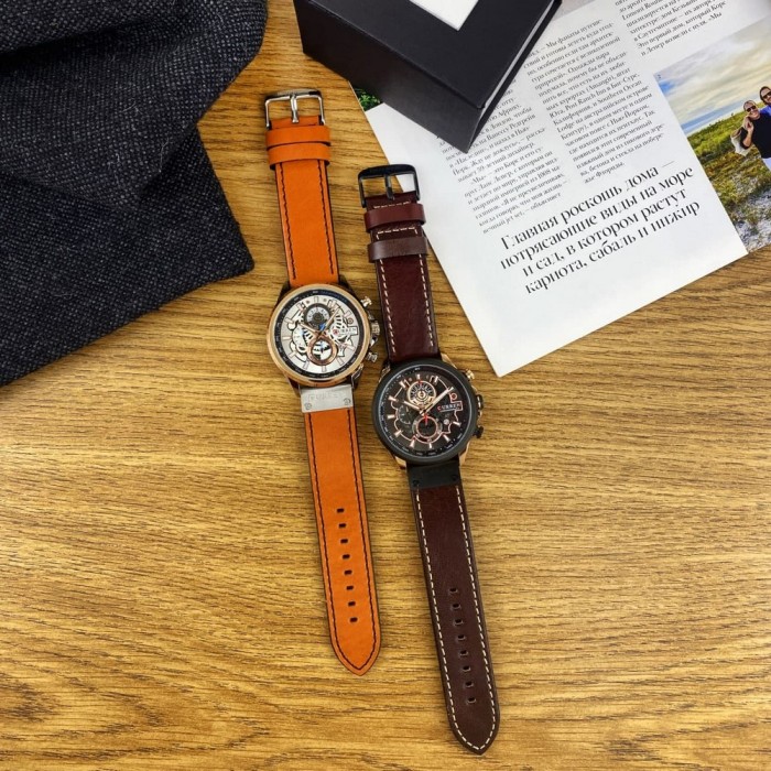 Curren 8380 Silver-Cuprum-Brown