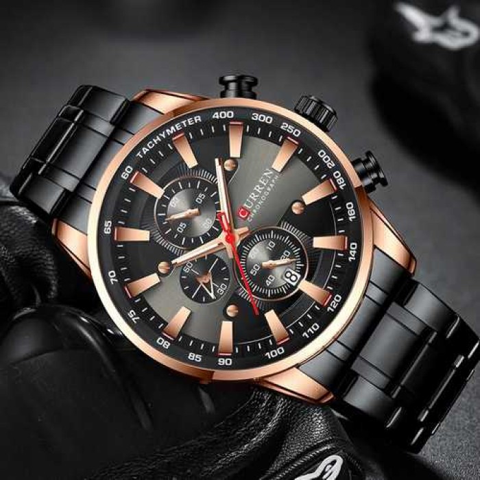 Curren 8351 Black-Cuprum