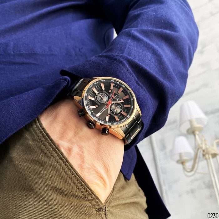 Curren 8351 Black-Cuprum