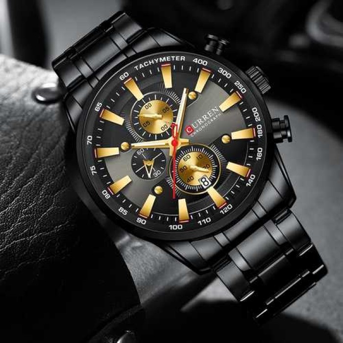 Curren 8351 Black-Gold