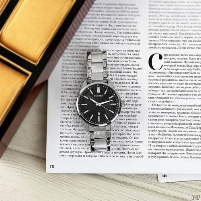 Curren 8366 Silver-Black
