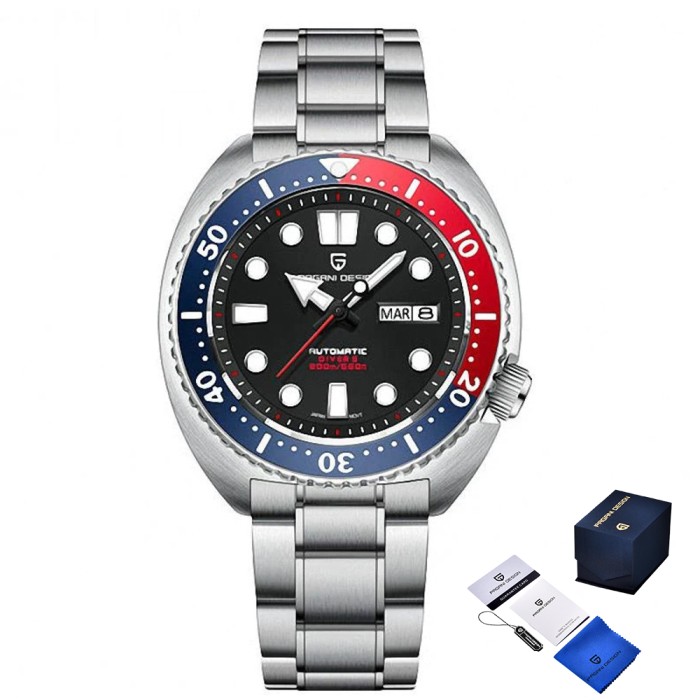 Pagani Design PD-1696 Silver-Black Pepsi Steel