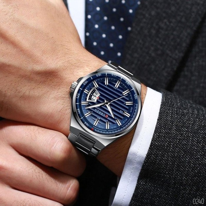 Curren 8375 Silver-Blue