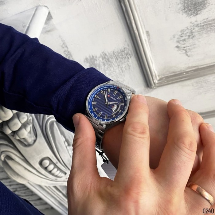 Curren 8375 Silver-Blue