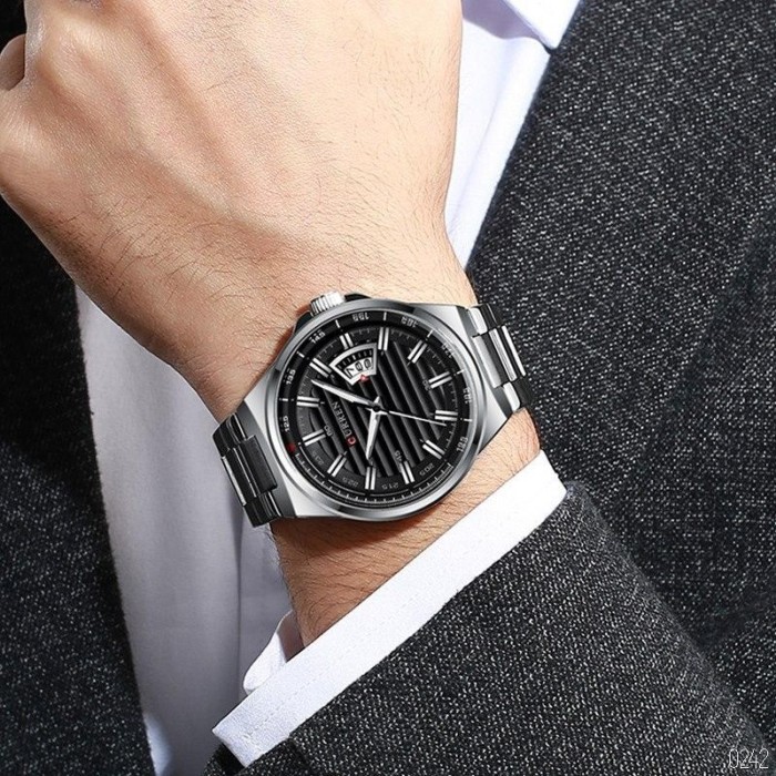 Curren 8375 Silver-Black