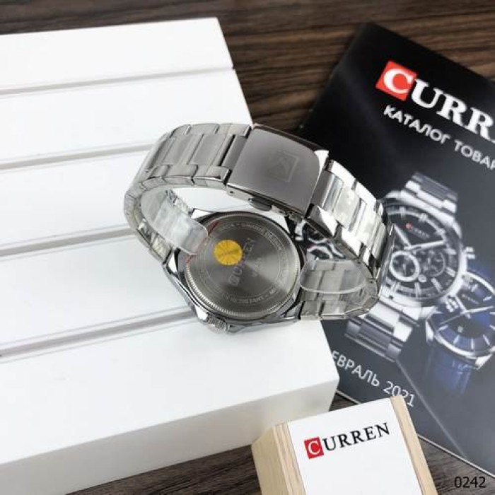 Curren 8375 Silver-Black