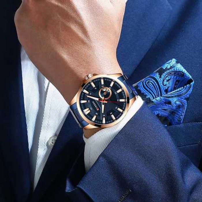 Curren 8372 Blue-Cuprum