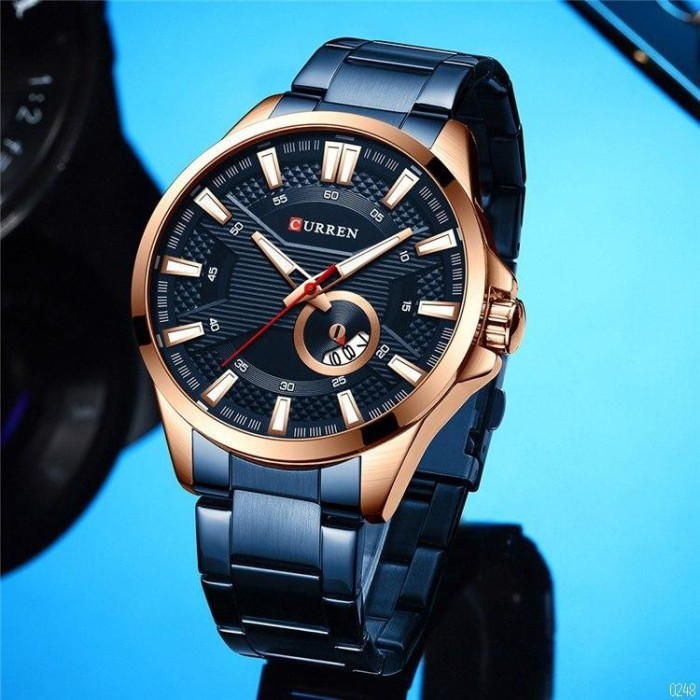 Curren 8372 Blue-Cuprum