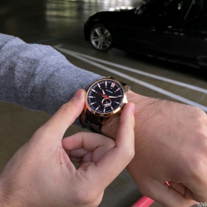 Curren 8372 Black-Cuprum