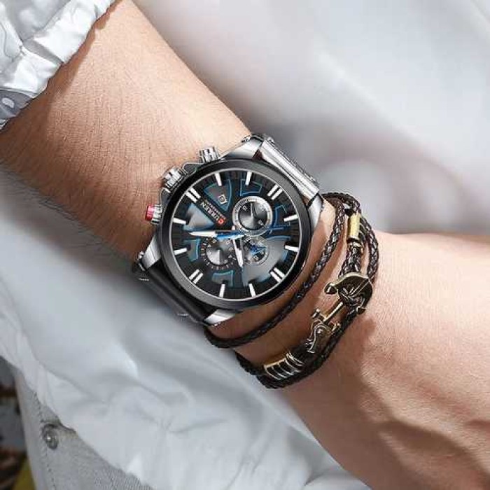 Curren 8346 Silver-Black