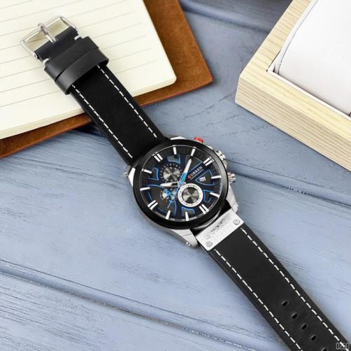 Curren 8346 Silver-Black