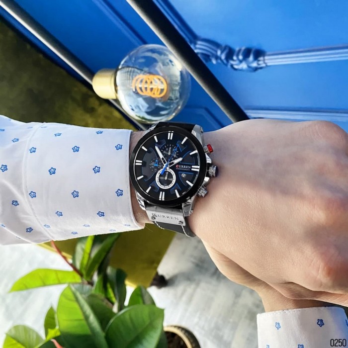 Curren 8346 Silver-Black