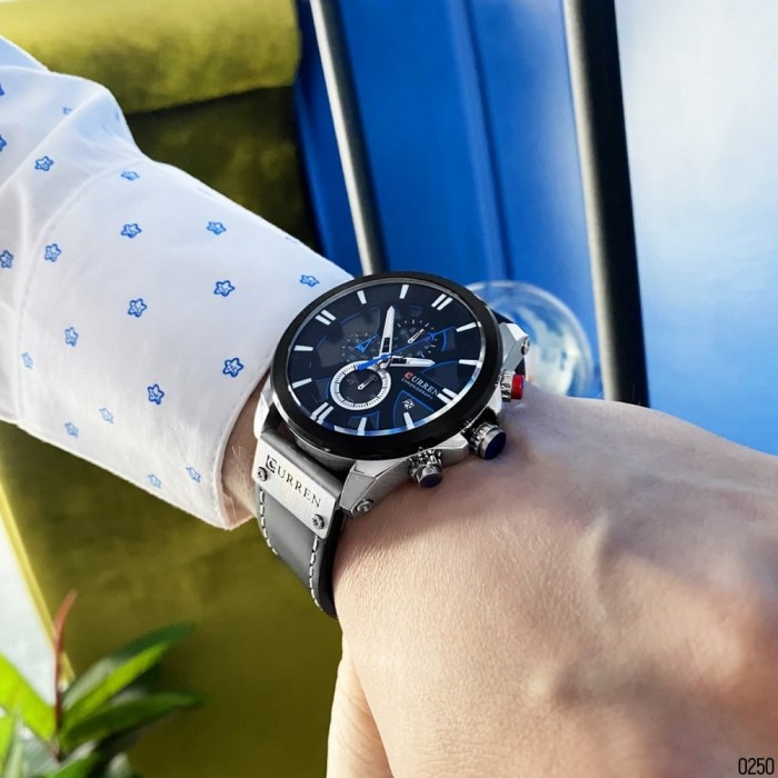 Curren 8346 Silver-Black