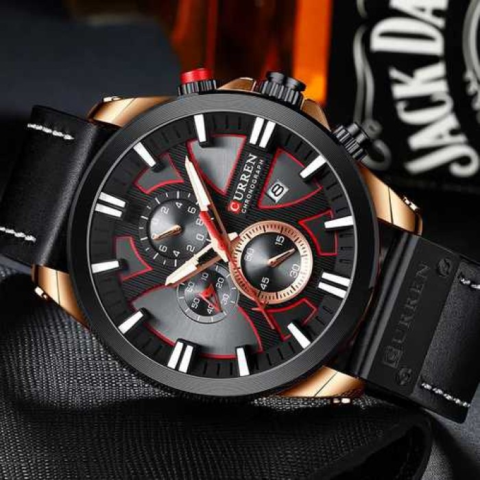 Curren 8346 Black-Cuprum