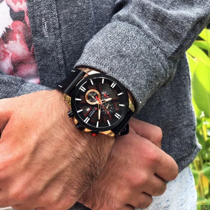 Curren 8346 Black-Cuprum