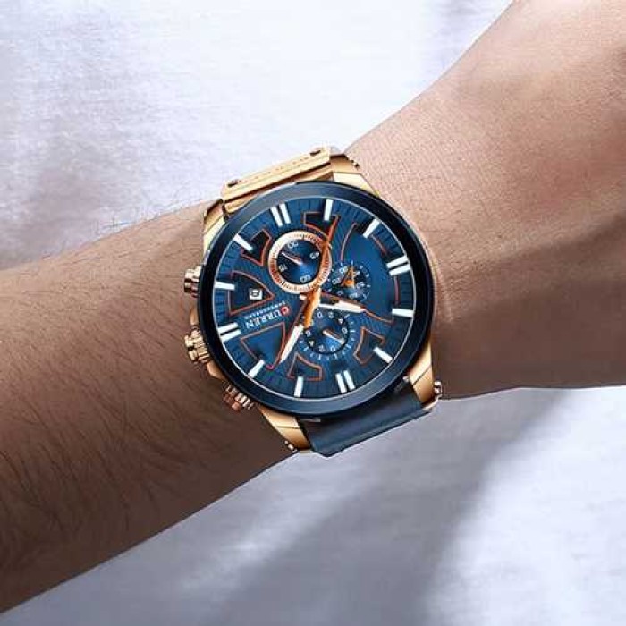 Curren 8346 Blue-Cuprum