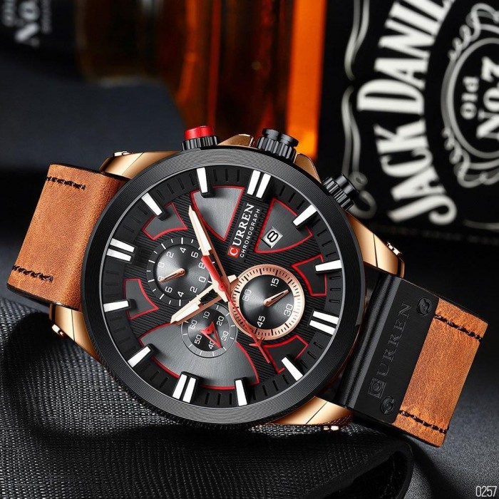 Curren 8346 Brown-Cuprum-Black