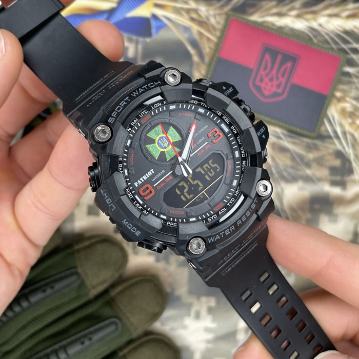 Patriot 001RDDPS ДПС Чорні з червоним + Коробка.