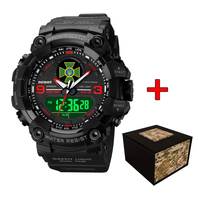 Patriot 001RDDPS ДПС Чорні з червоним + Коробка.