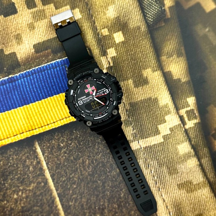 Patriot 001RDZSU ЗСУ Чорні з червоним + Коробка.