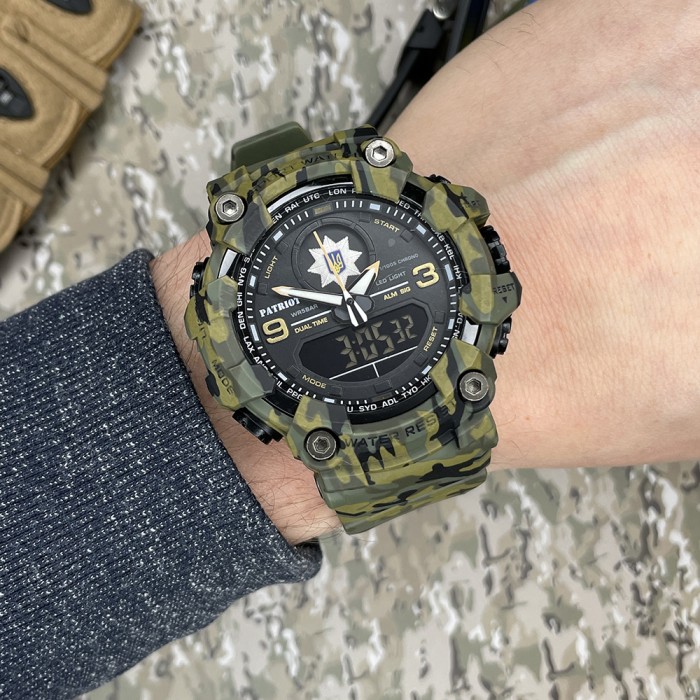 Patriot 001CMGRPO Поліція Зелений камуфляж + Коробка.