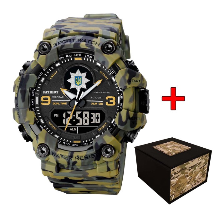 Patriot 001CMGRPO Поліція Зелений камуфляж + Коробка.