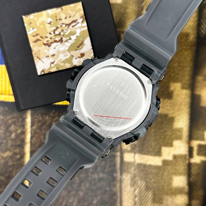 Patriot 002CMGYUAGD Тризуб золото Сірий камуфляж + Коробка.