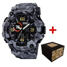 Patriot 002CMGY Ваше лого Сірий камуфляж + Коробка