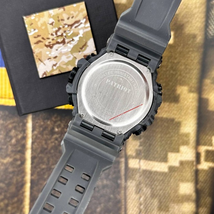 Patriot 002CMGYUASI Тризуб срібло Сірий камуфляж + Коробка.