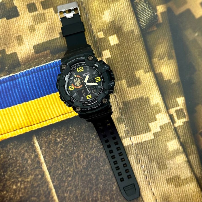 Patriot 002BKUAGD Тризуб золото Чорні + Коробка.