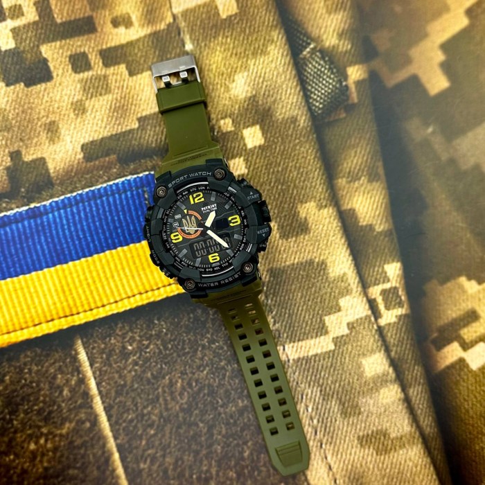 Patriot 002AGUAGD Тризуб золото Зелені + Коробка.