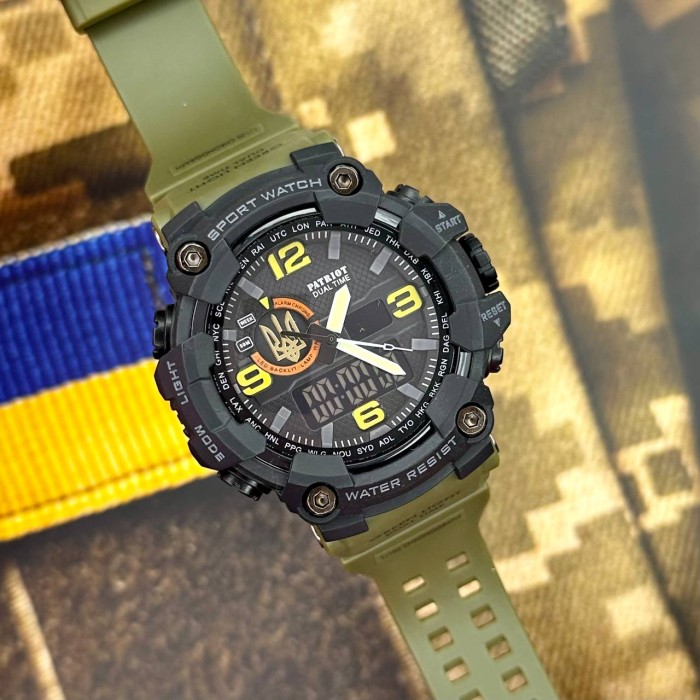 Patriot 002AGUAGD Тризуб золото Зелені + Коробка.