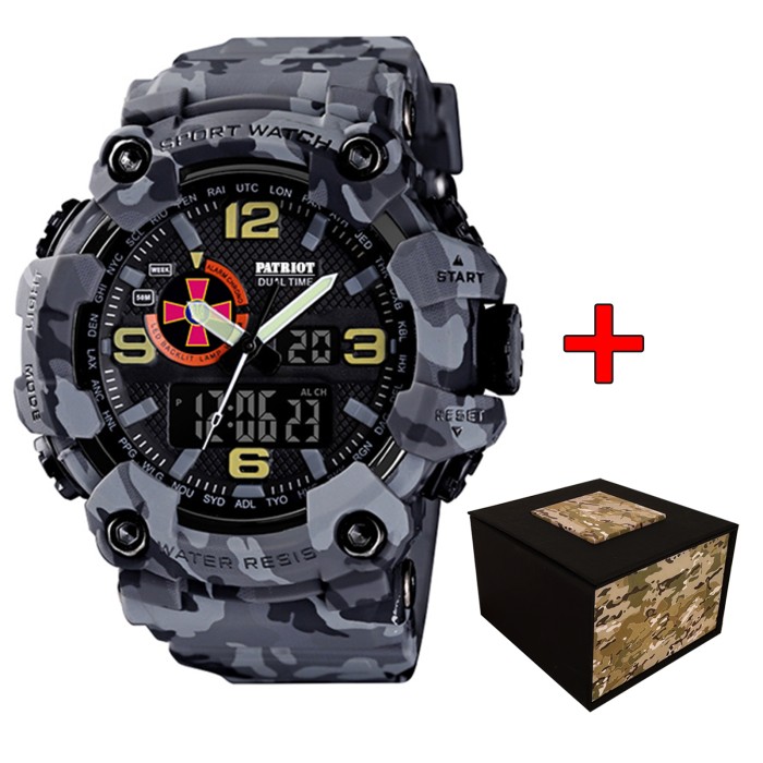 Patriot 002CMGYSU ЗСУ Сірий камуфляж + Коробка.