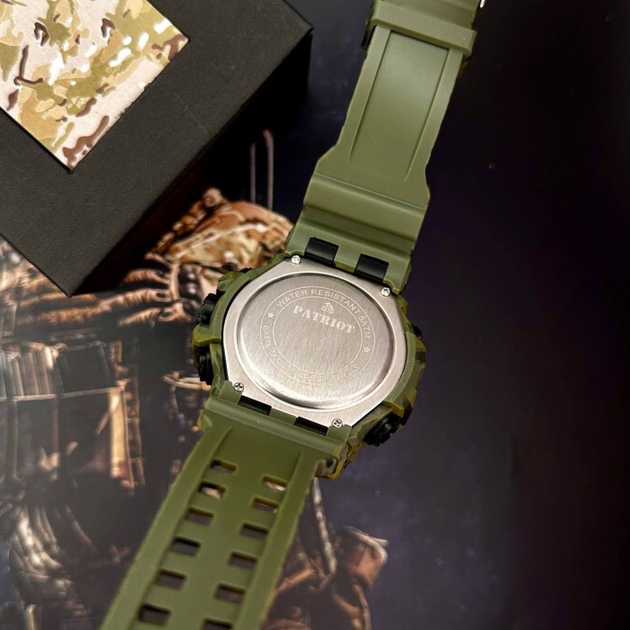 Patriot 003CMGRUASI Тризуб срібло Зелений камуфляж + Коробка.