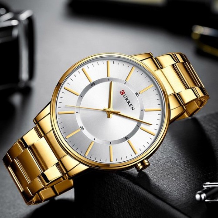 Curren 8385 Gold-White