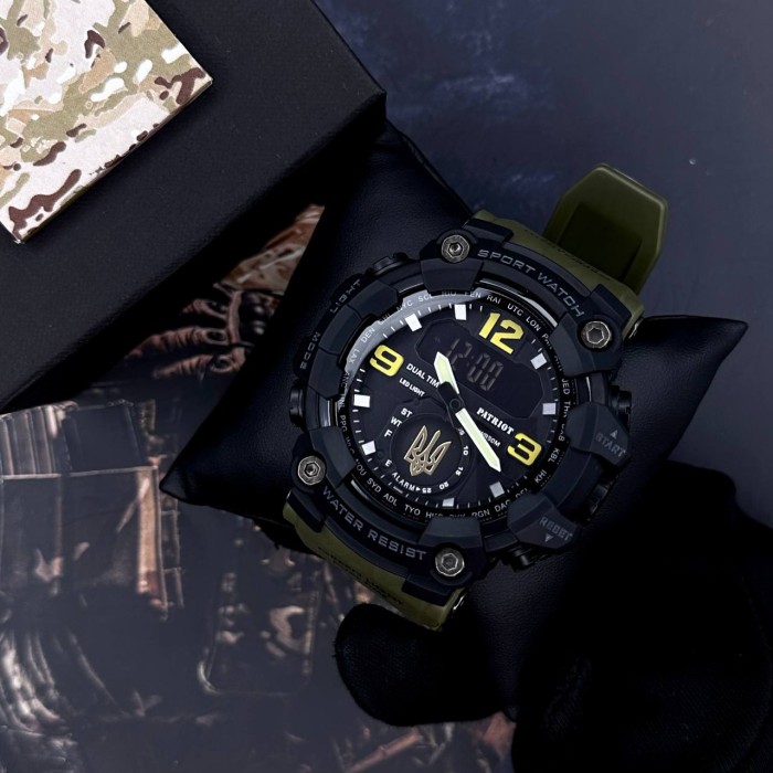 Patriot 004AGUAGD Тризуб золото Зелені + Коробка.