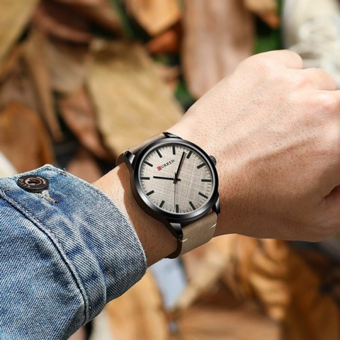 Curren 8386 Light Brown-Grey