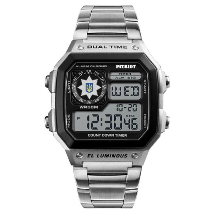 Patriot 011BKPO Поліція Срібло + Коробка