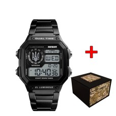 Patriot 011SIUASI Тризуб срібло Чорні + Коробка