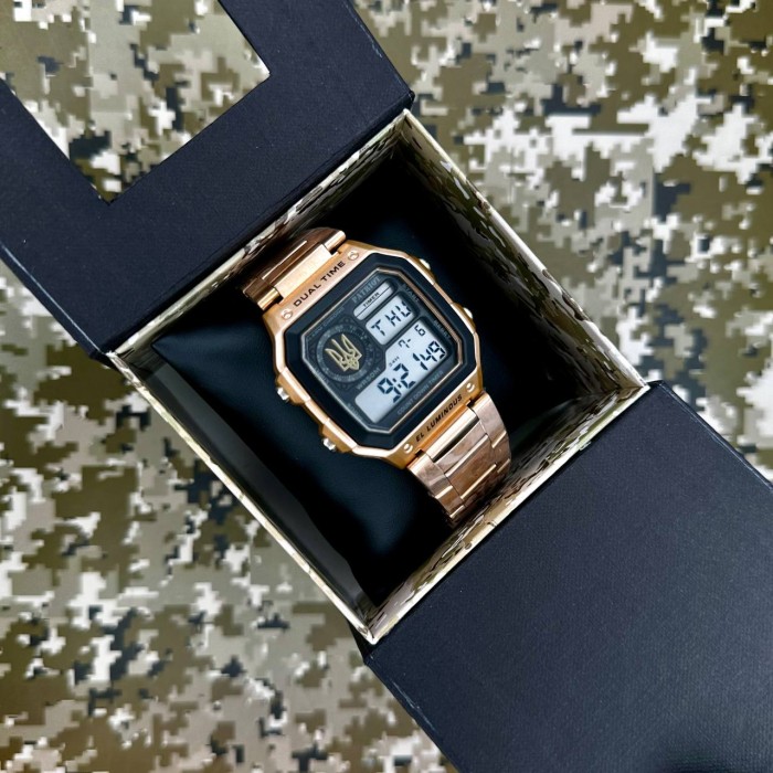 Patriot 011RGUAGD Тризуб золото Рожеве Золото + Коробка.