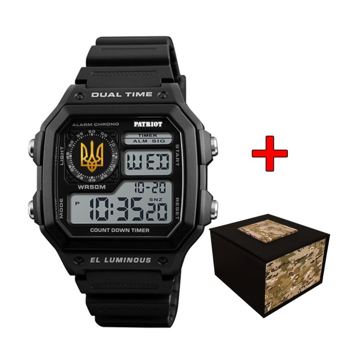 Patriot 010BKUAGD Тризуб золото Чорні + Коробка.