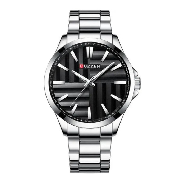 Curren 8407 Silver-Black