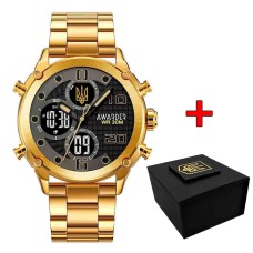 Awarder 017 Тризуб Золото Gold-Black Steel