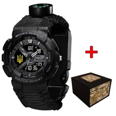 Awarder 005P Тризуб золото Black Паракордовий ремінець Black + Коробка