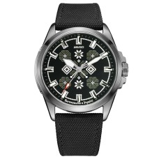 Awarder Embroidery Silver-Army Green Black Battery 10ATM