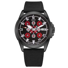 Awarder Embroidery Black-Red Black Automatic 10ATM
