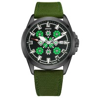 Awarder Embroidery Black-Green Green  Automatic 10ATM