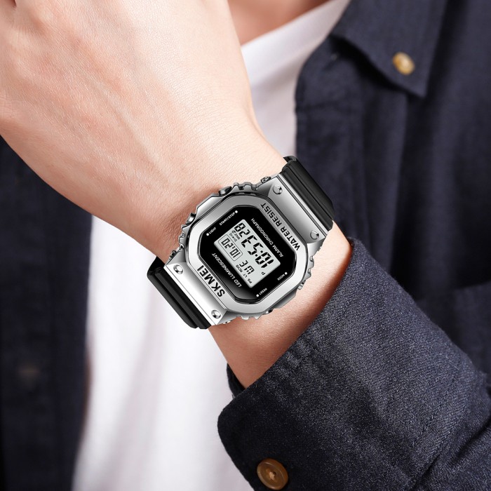 Skmei 1851SIBK Silver Black