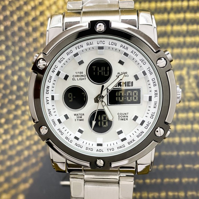 Годинник Skmei 1389SI Silver-Black-Silver – стиль та функціональність